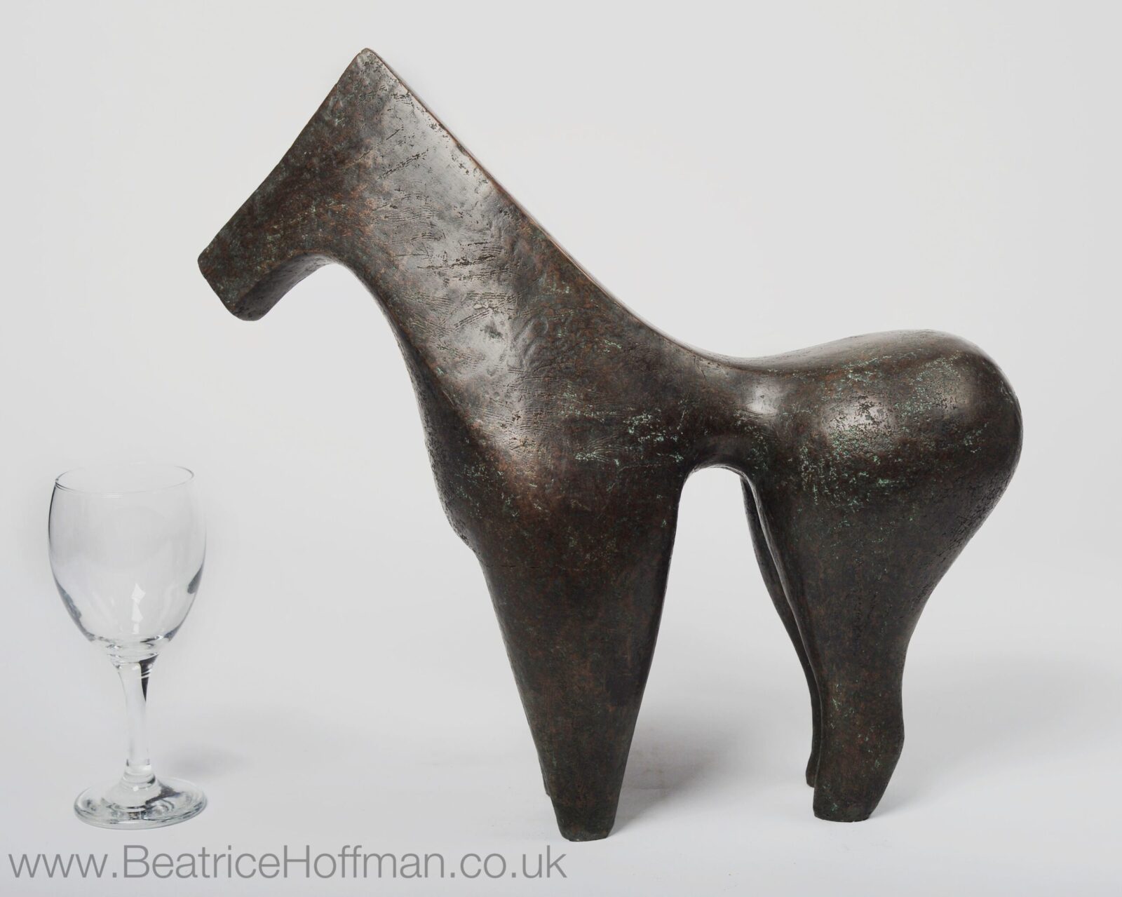 contemporary sculpture of a horse for stylish home