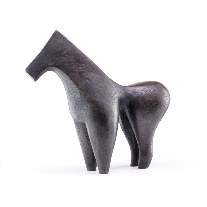 sculpture of a curvaceous abstract horse
