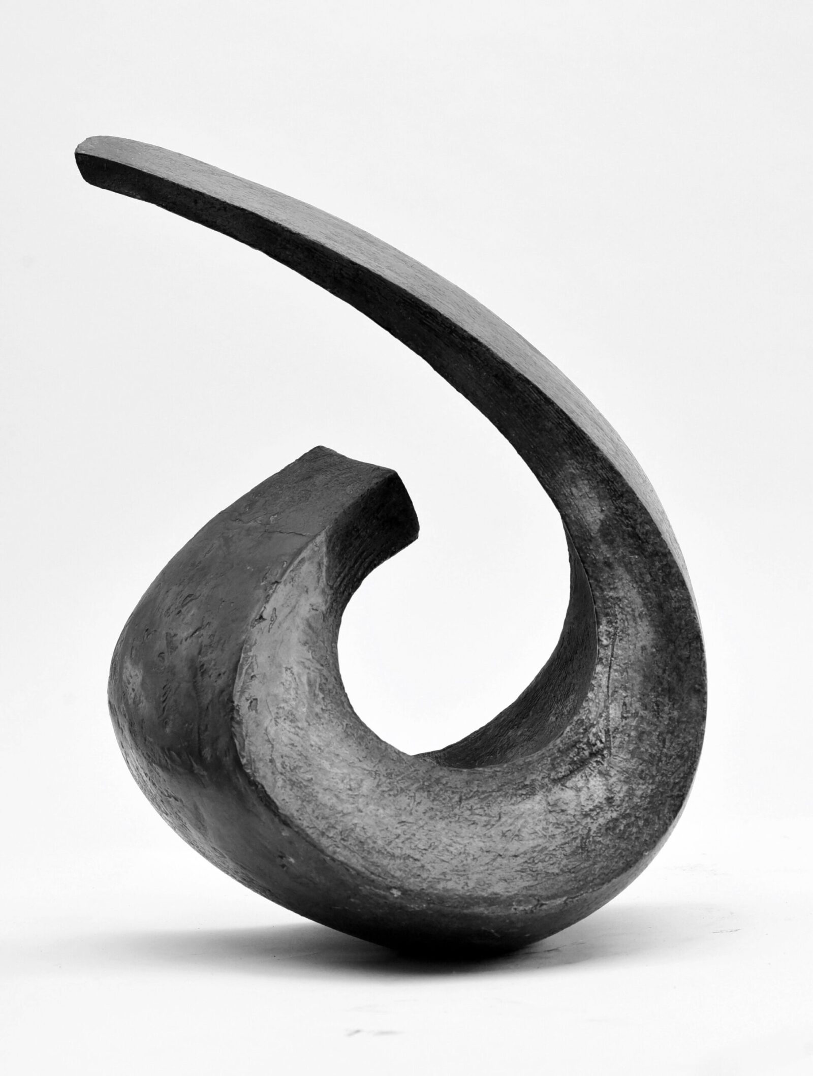 Abstract spiral sculpture for interior design and garden