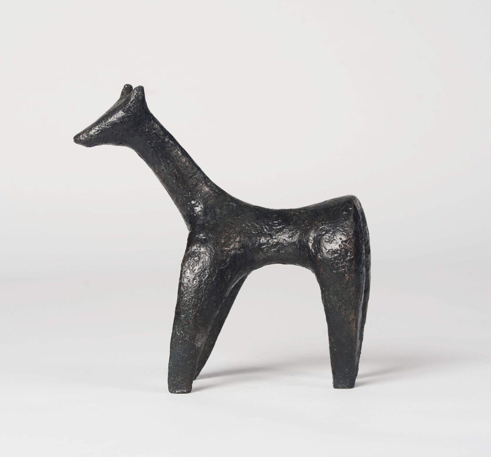 contemporary small bronze sculpture of an animal for the home