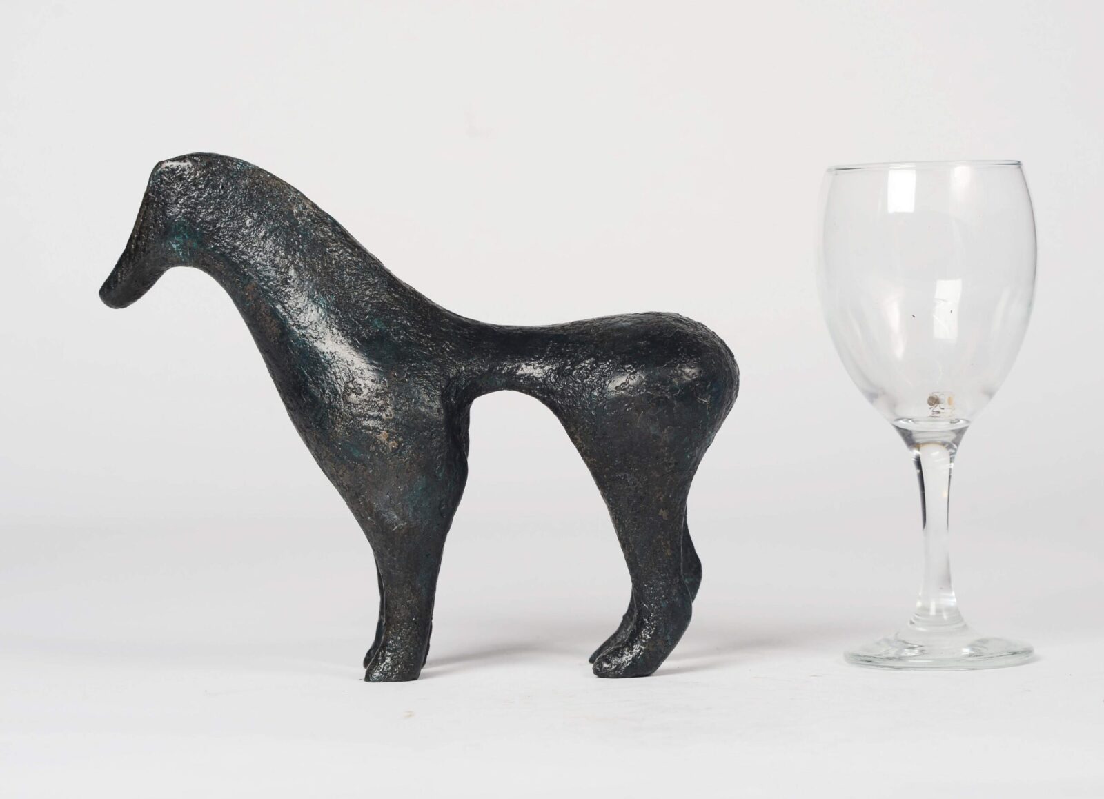 contemporary small sculpture of an animal for interior design