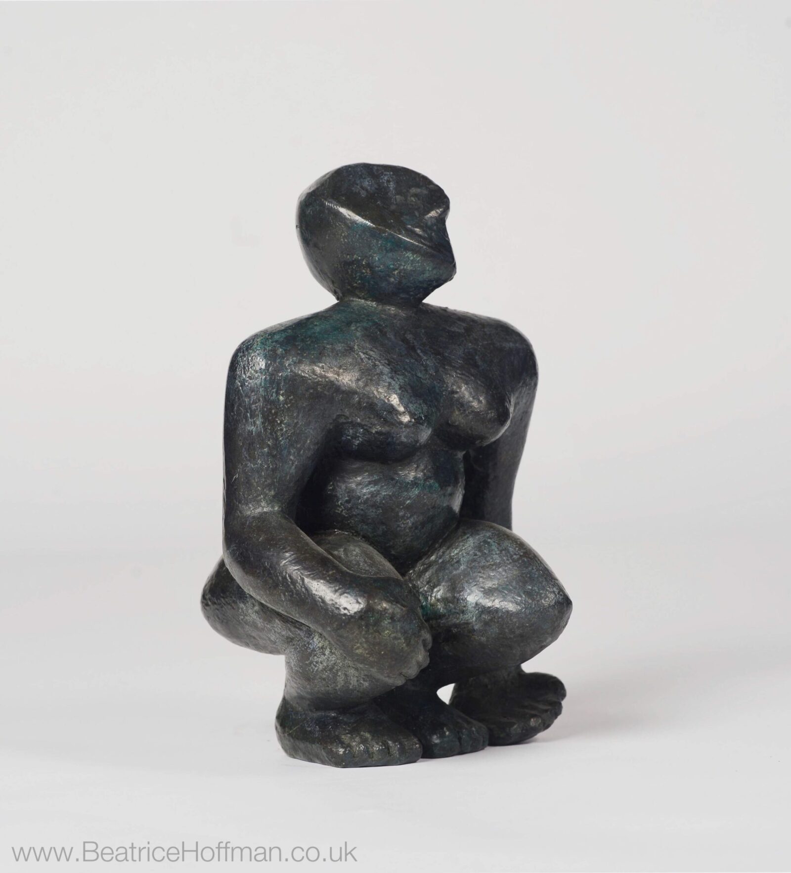 small modern bronze figurative sculpture for the home