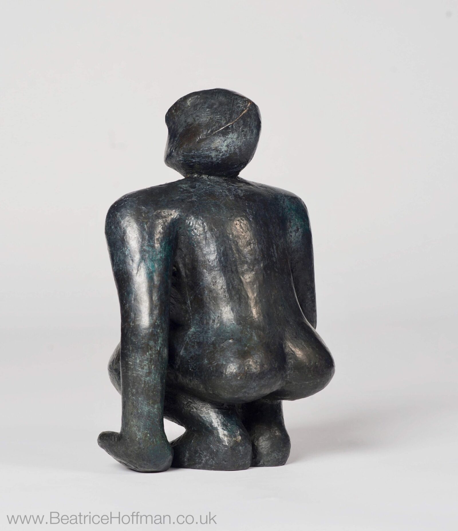small modern bronze figurative sculpture for the home