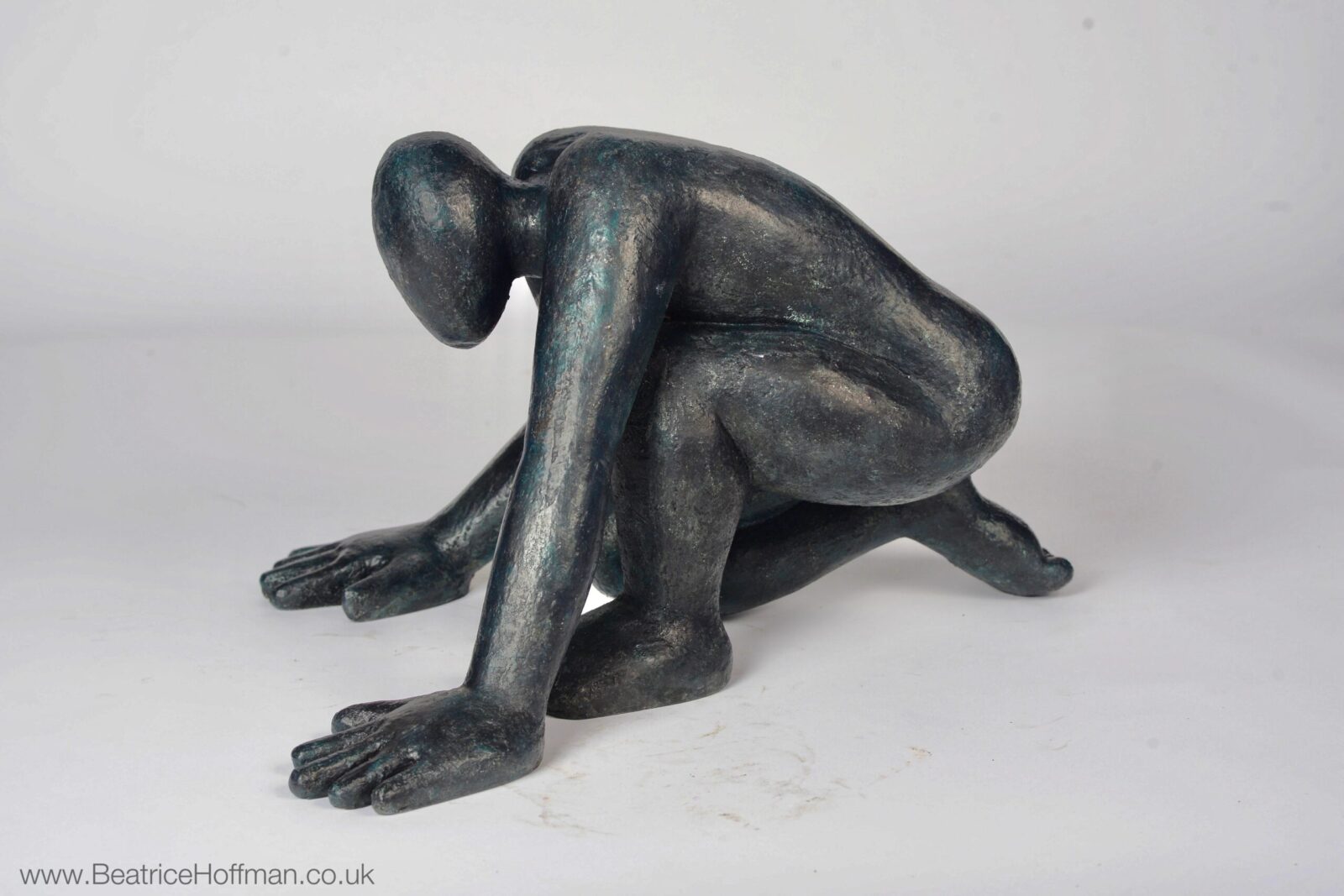 modern bronze figure sculpture for interior design
