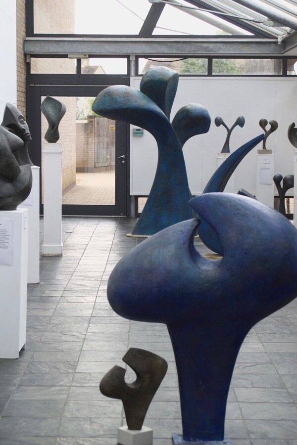 Contemporary abstract sculptures part of a solo exhibition in the Heseltine Gallery in 2013