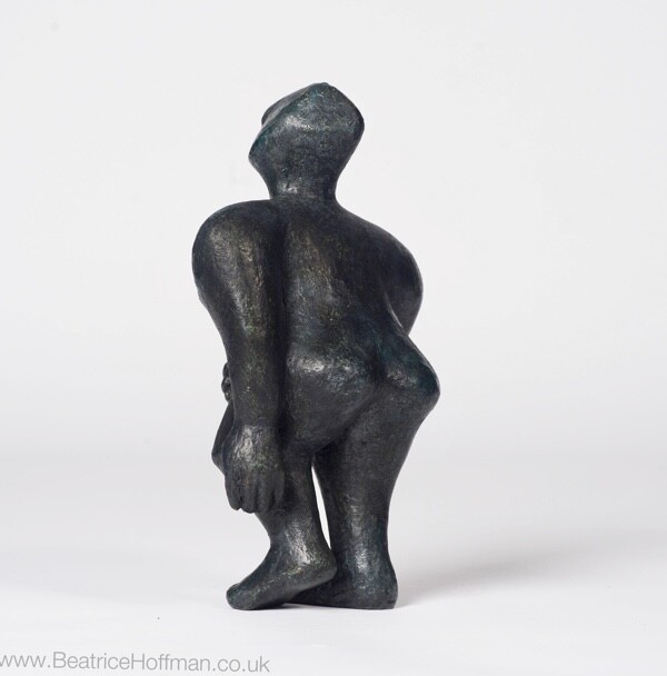 small modern bronze figurative sculpture for an art collector