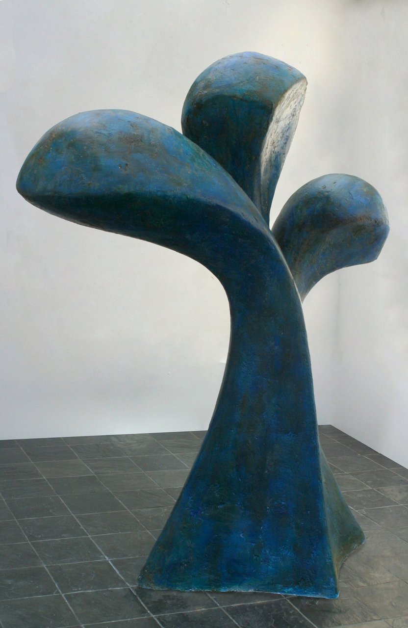Sculpture Surging Up 230cm tall on exhibition at the Michael Heseltine Gallery in July 2013