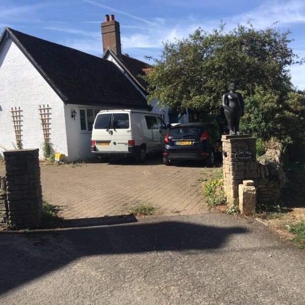 parking at sculpture workshops oxford all in the driveway